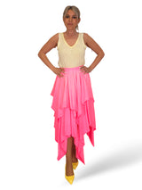 FALDA CAPAS PICO ALGODON