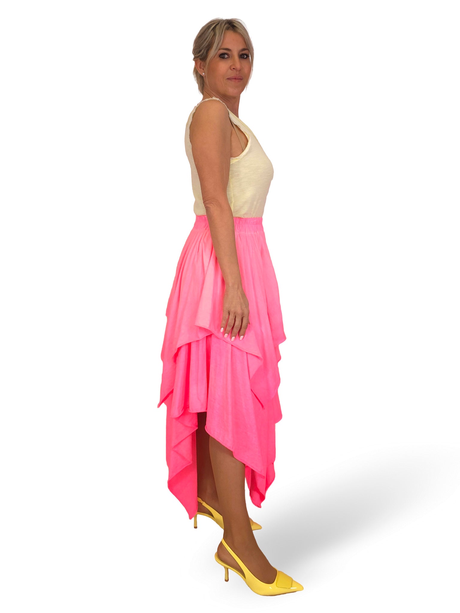 FALDA CAPAS PICO ALGODON