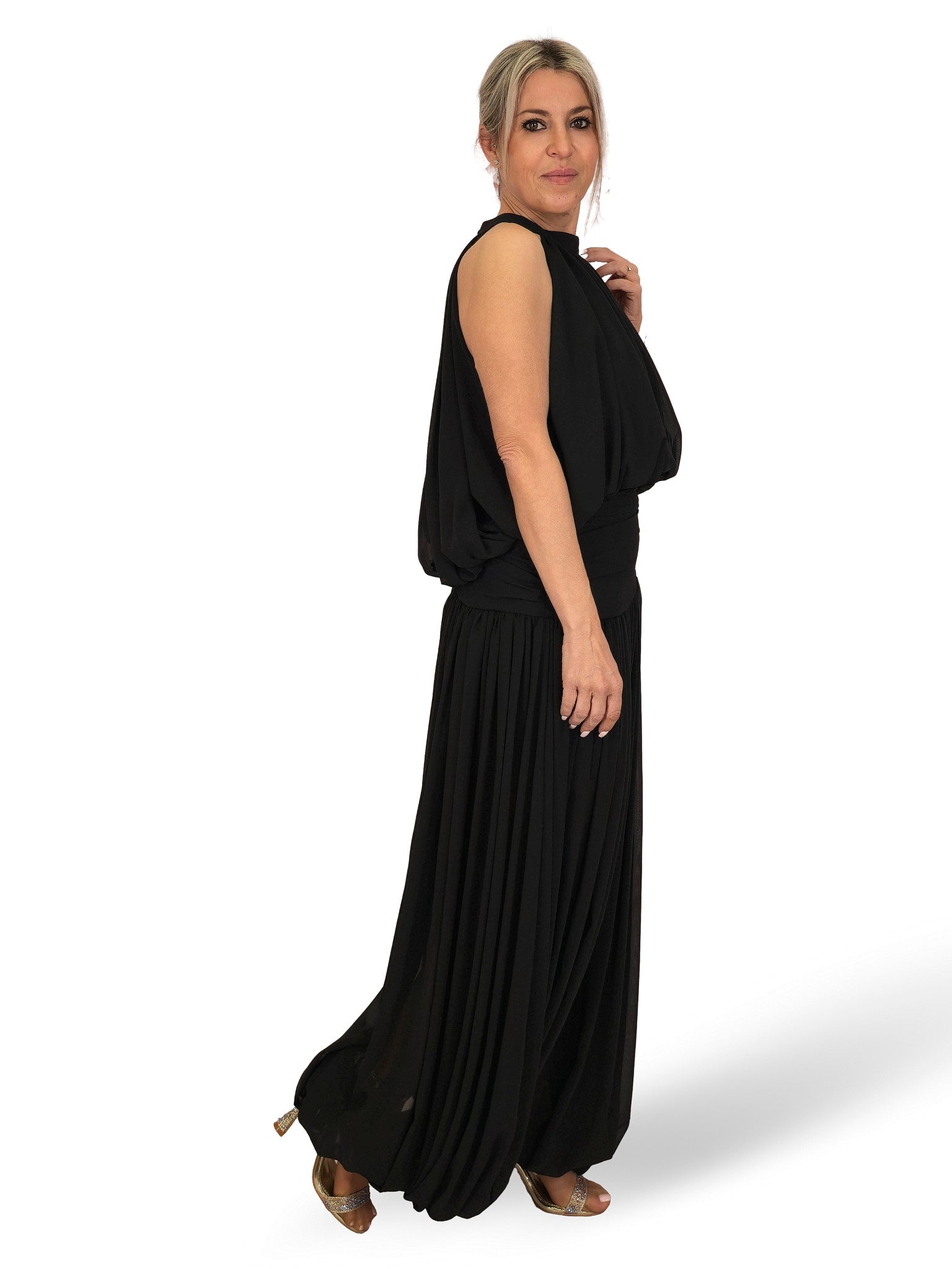 ENSEMBLE HAUT ET PANTALON EN CHIFFON ALIDN