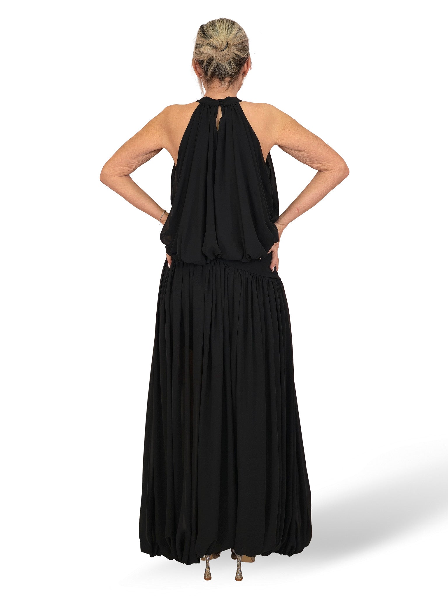 ENSEMBLE HAUT ET PANTALON EN CHIFFON ALIDN