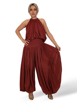 ENSEMBLE HAUT ET PANTALON EN CHIFFON ALIDN