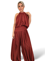 ENSEMBLE HAUT ET PANTALON EN CHIFFON ALIDN
