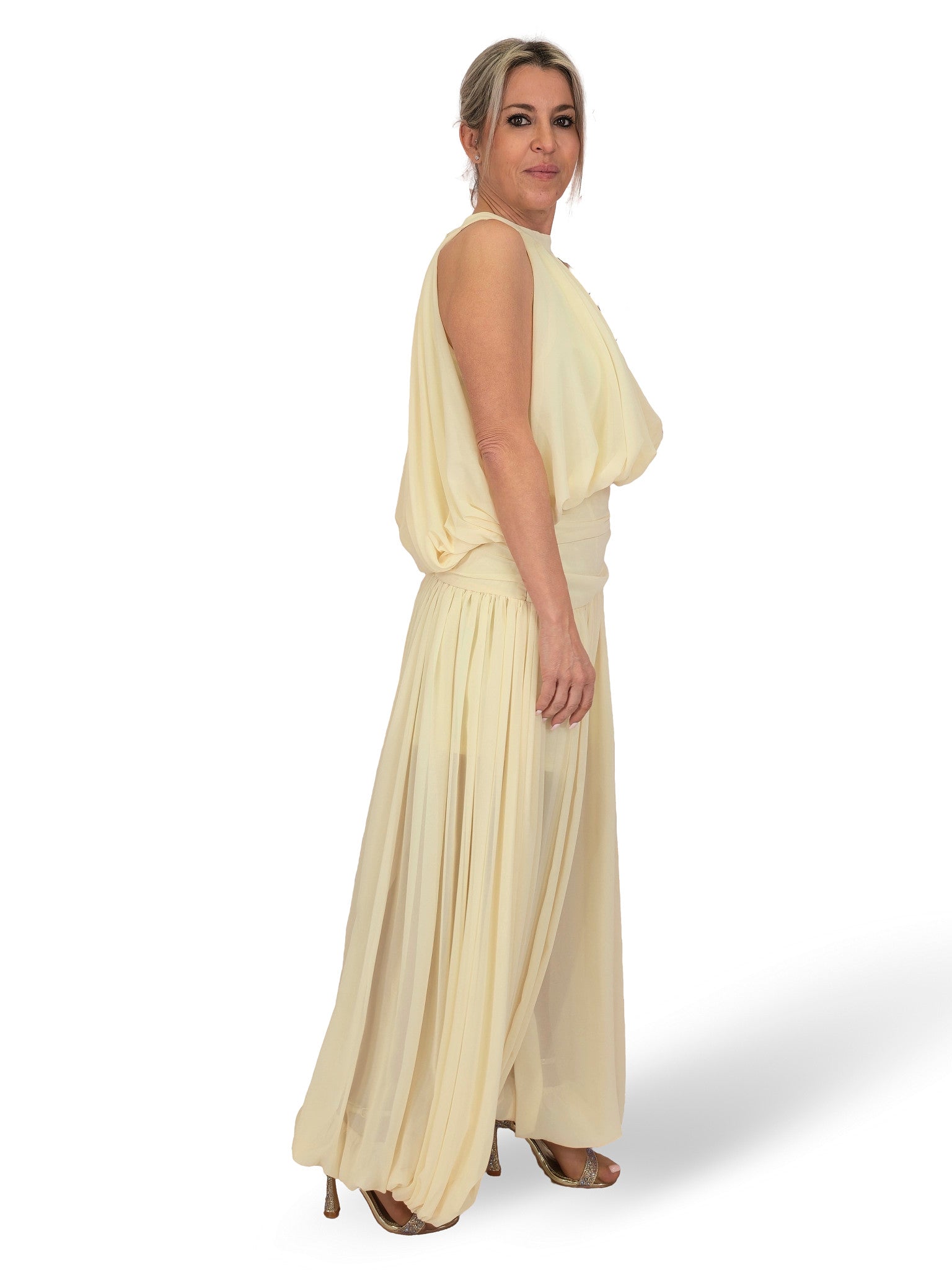 ENSEMBLE HAUT ET PANTALON EN CHIFFON ALIDN