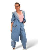 CHAQUETA ARANDELAS DENIM