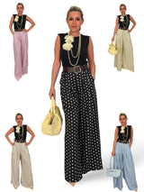 PANTALON PINZAS PALAZZO LUNARES