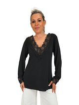 Top de lingerie de manga comprida JOT