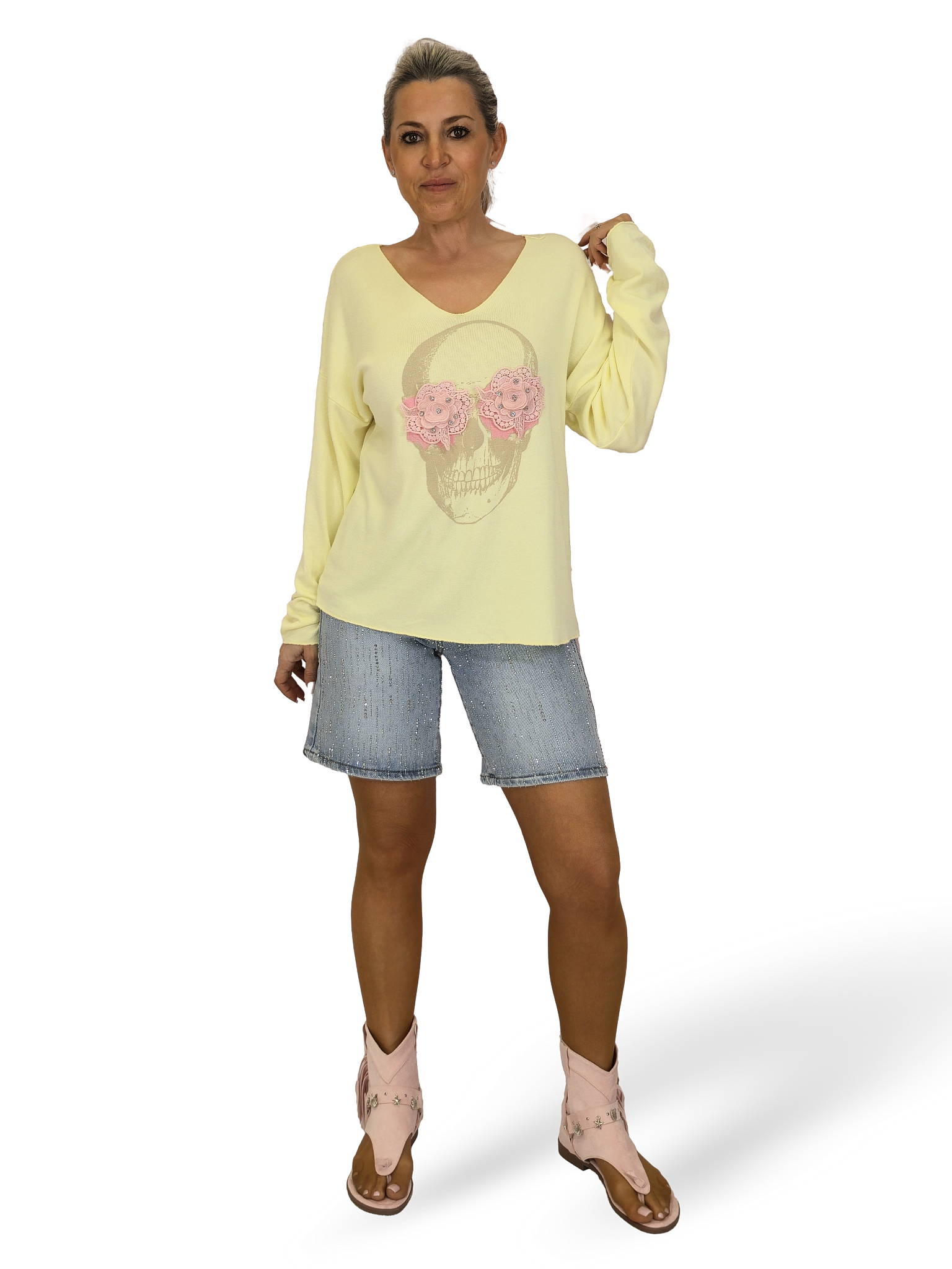 JERSEY CALAVERA OJOS FLORES