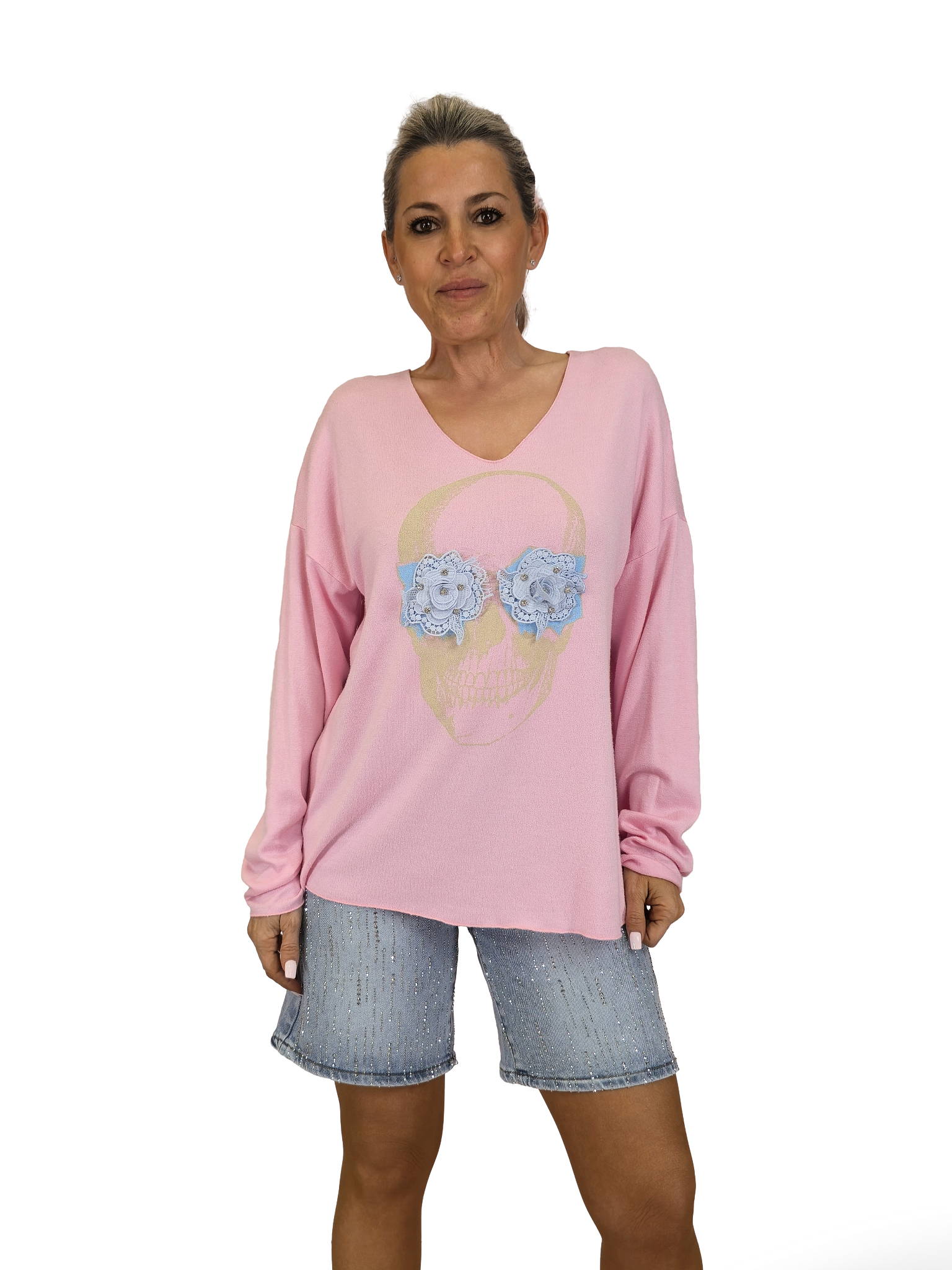 JERSEY CALAVERA OJOS FLORES