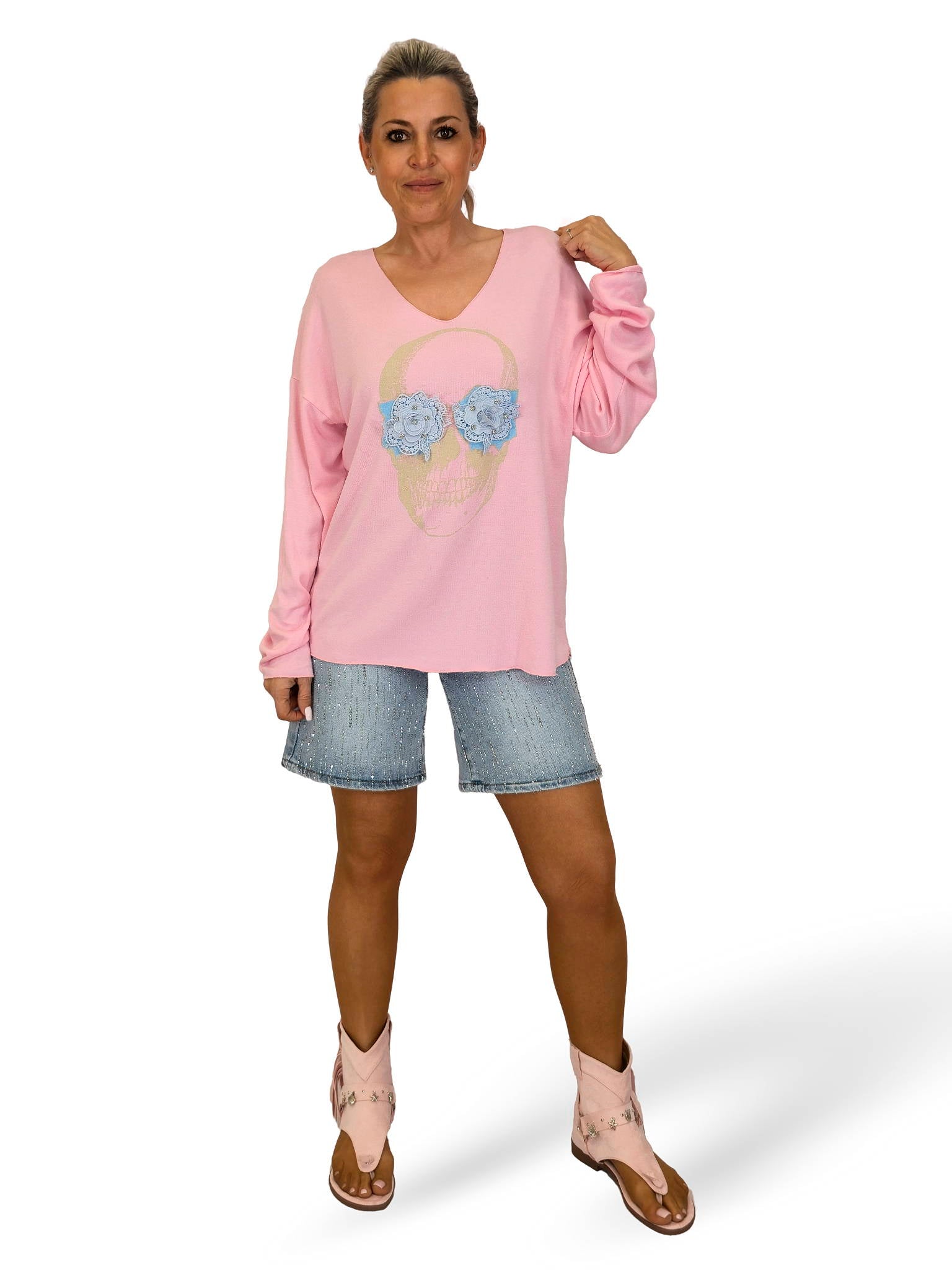 JERSEY CALAVERA OJOS FLORES