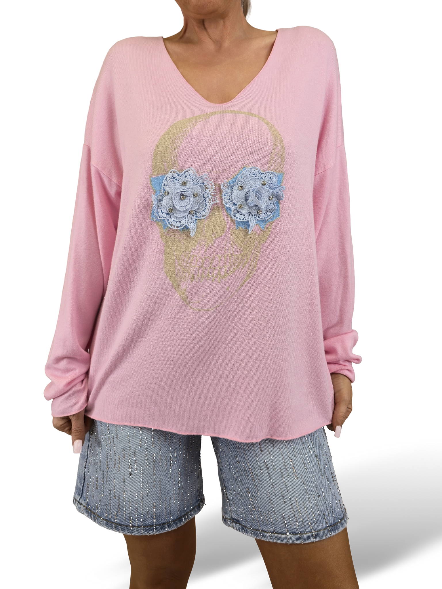 JERSEY CALAVERA OJOS FLORES