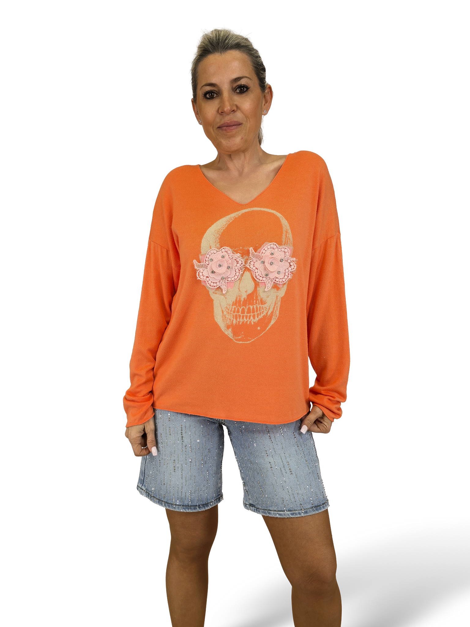 JERSEY CALAVERA OJOS FLORES
