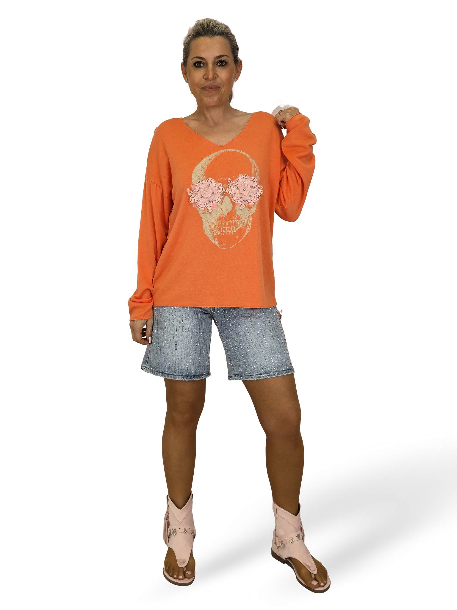 JERSEY CALAVERA OJOS FLORES