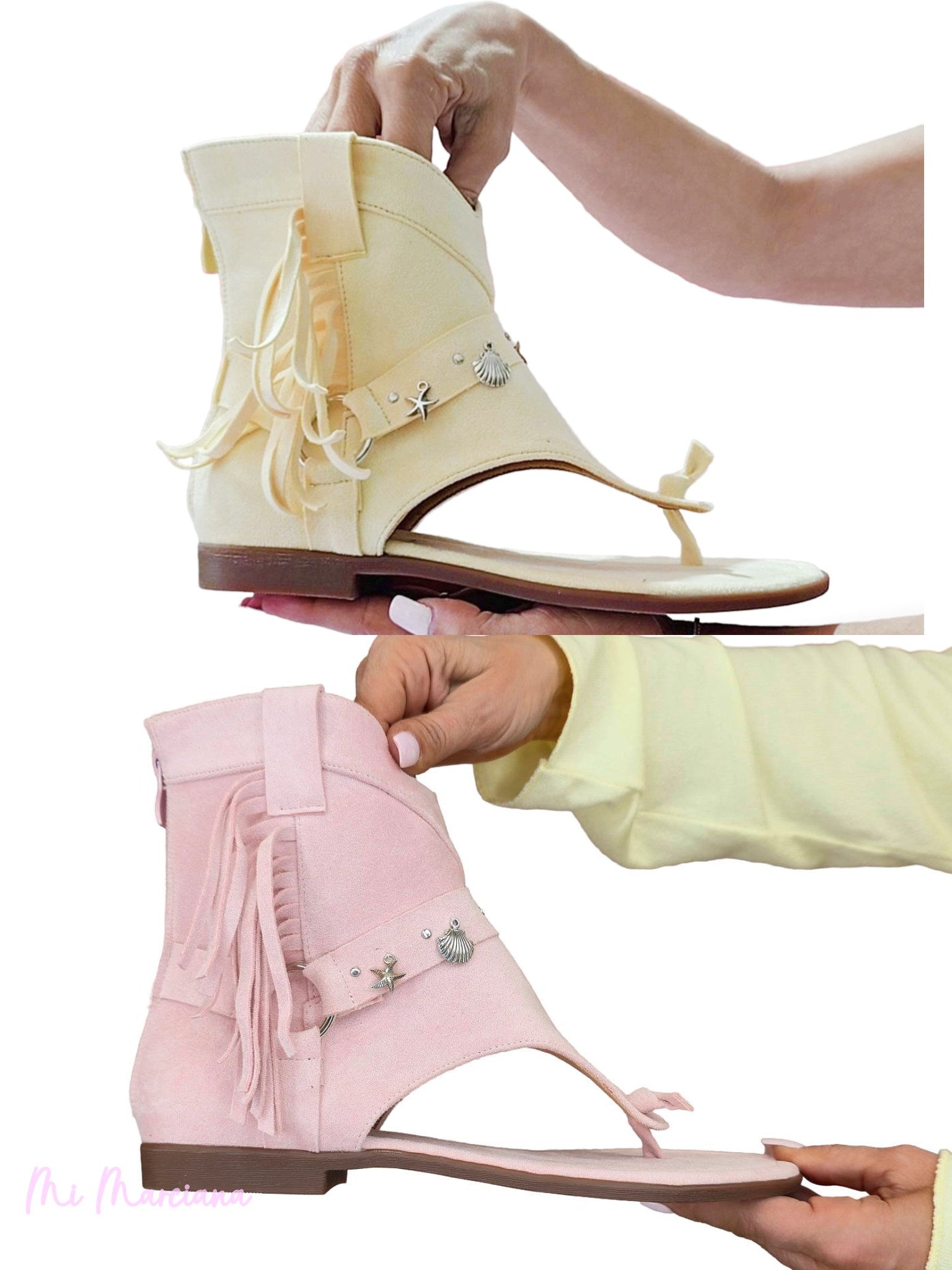 BOTIN SANDALIA FLECOS