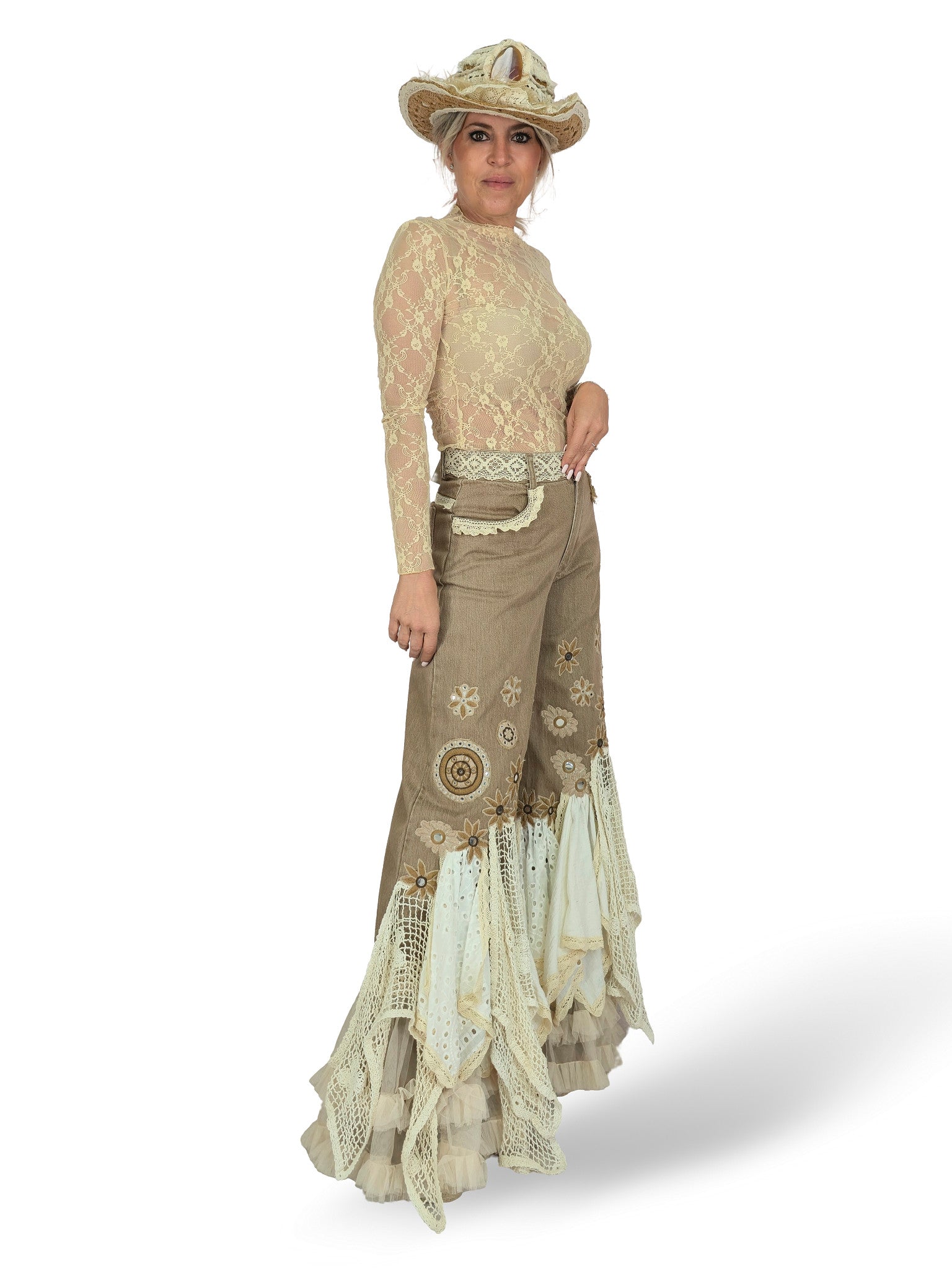 PANTALON ATELIER SOMBRERO JOT MARRON