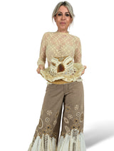 PANTALON ATELIER SOMBRERO JOT MARRON
