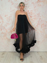 VESTIDO TUL PALABRA DE HONOR JOT