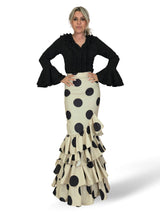 T-SHIRT FLAMENCO COM BABADOS E FRANZIDOS