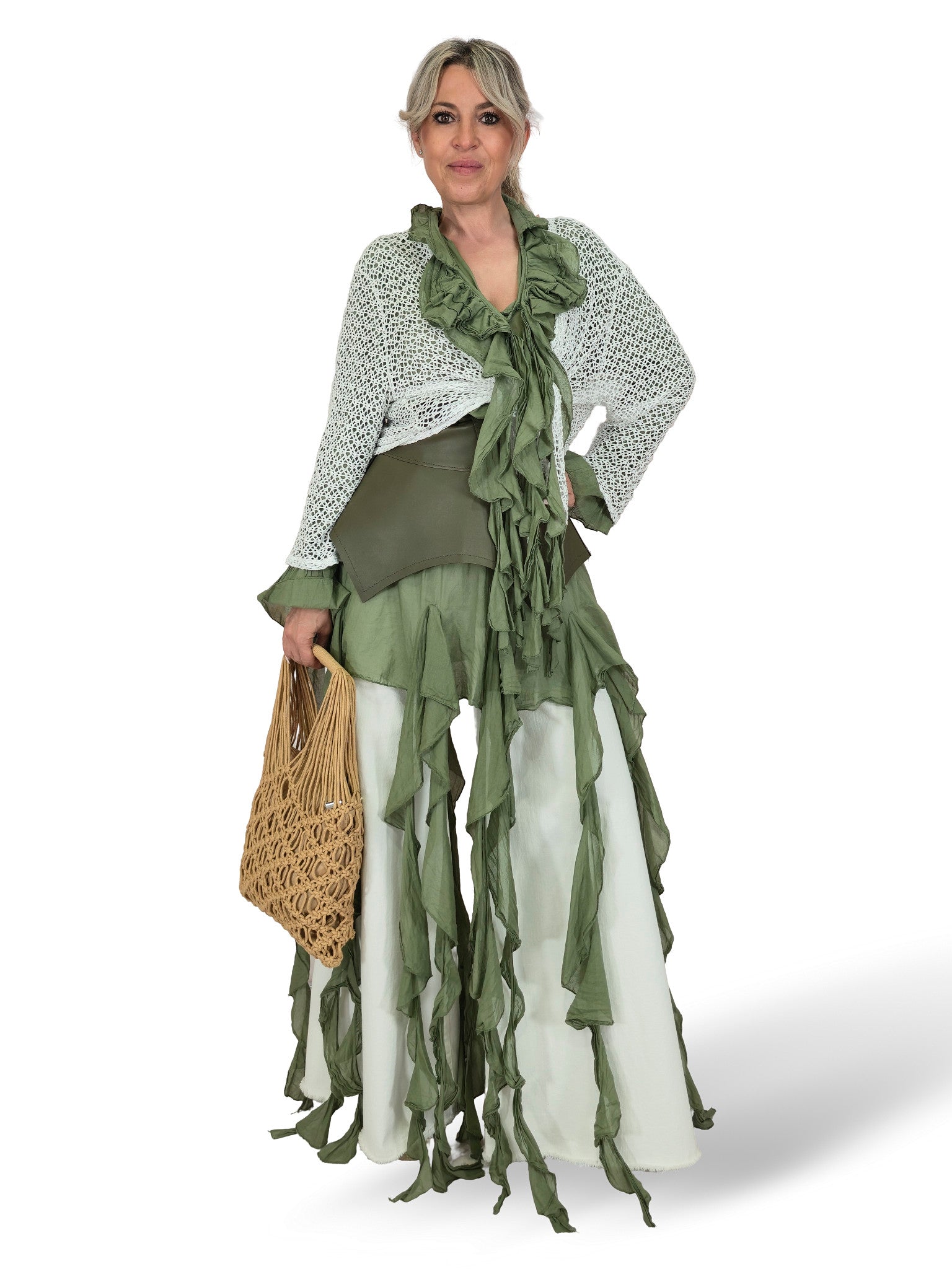 VESTIDO VOLANTES GASA BOAL JOT