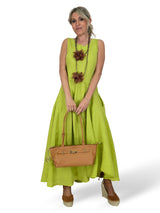 VESTIDO LINO DRAPEADO LATERAL JOT
