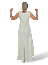 VESTIDO LINO DRAPEADO LATERAL JOT