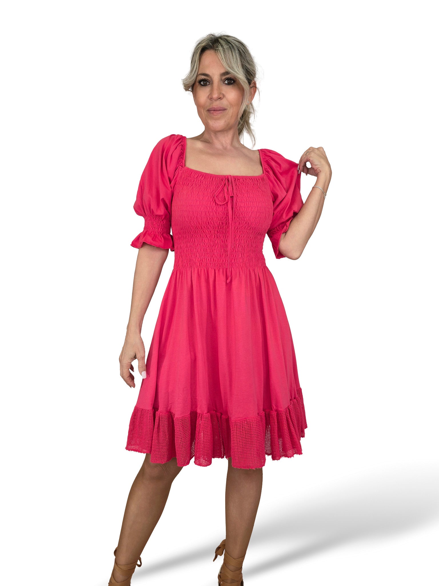 VESTIDO IBIZA REJILLA CORTO JOT