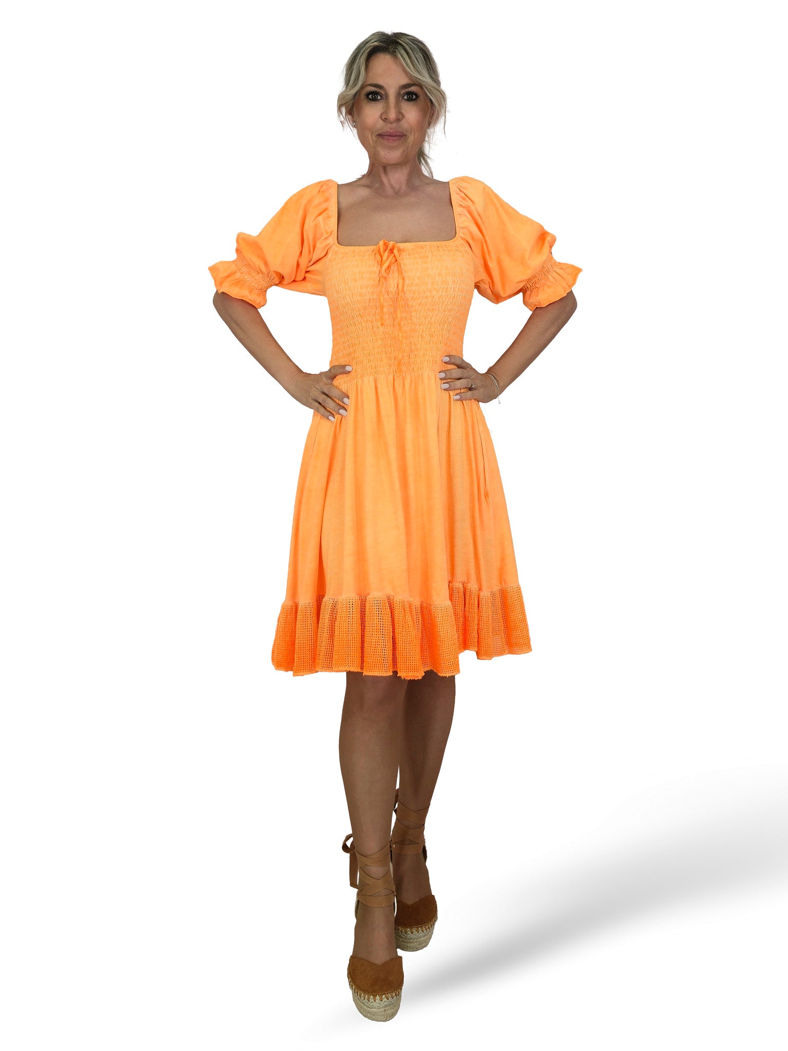 VESTIDO IBIZA REJILLA CORTO JOT