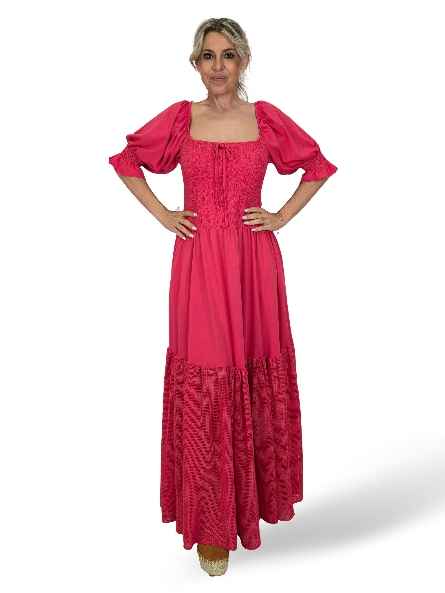 Vestido comprido de malha Ibiza JOT