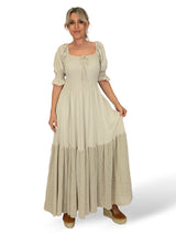 Vestido comprido de malha Ibiza JOT