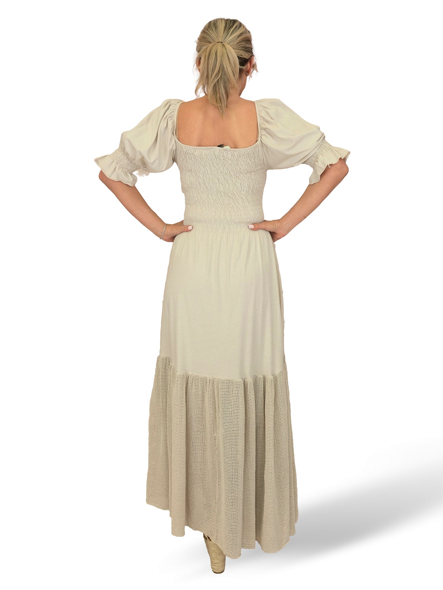 Vestido comprido de malha Ibiza JOT