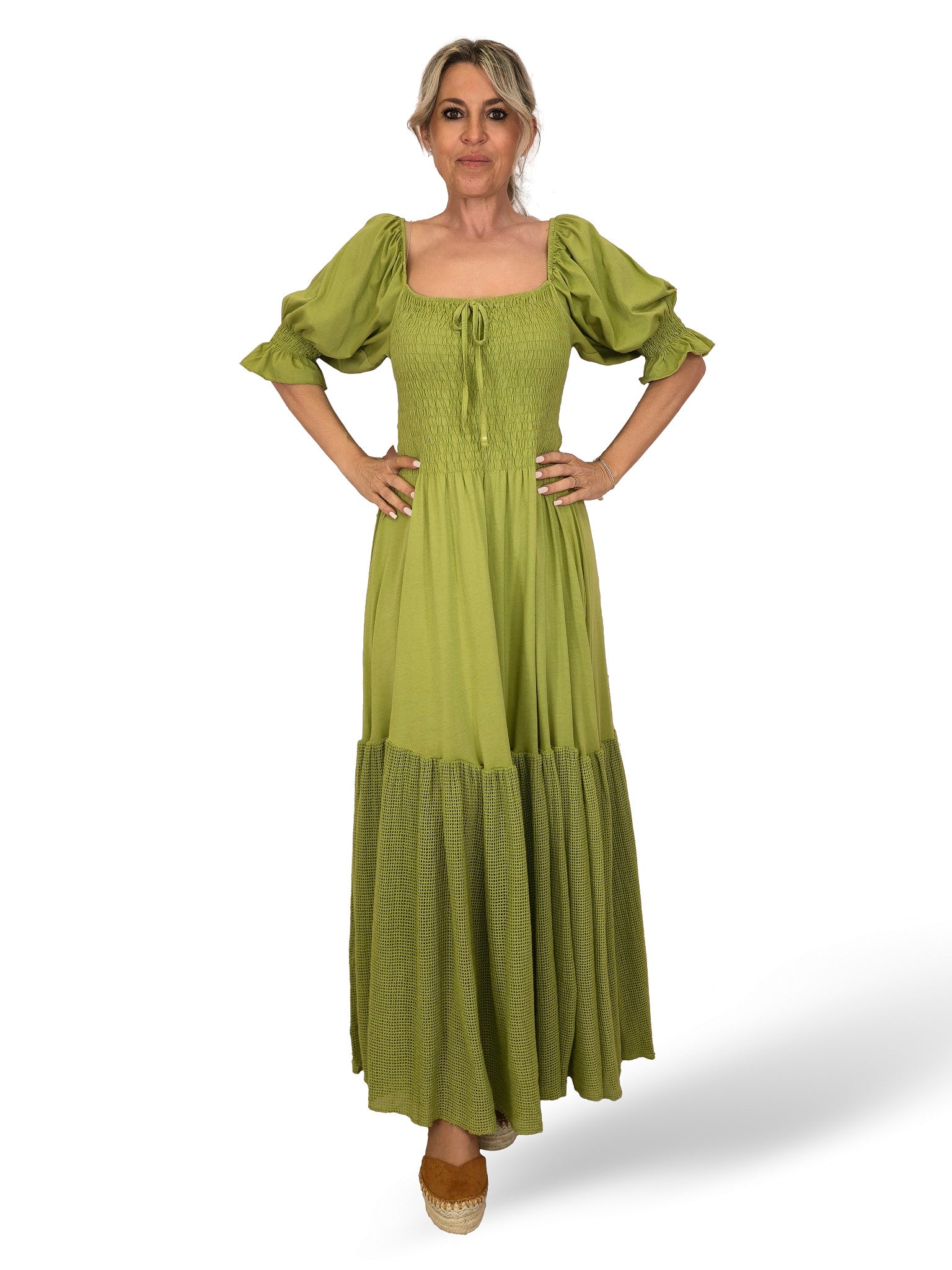 Vestido comprido de malha Ibiza JOT