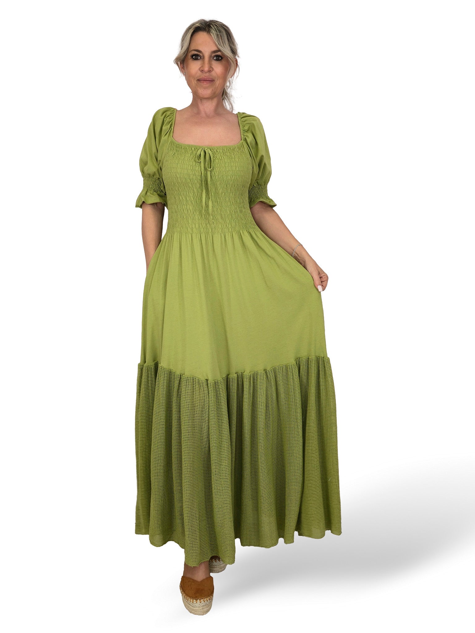 Vestido comprido de malha Ibiza JOT