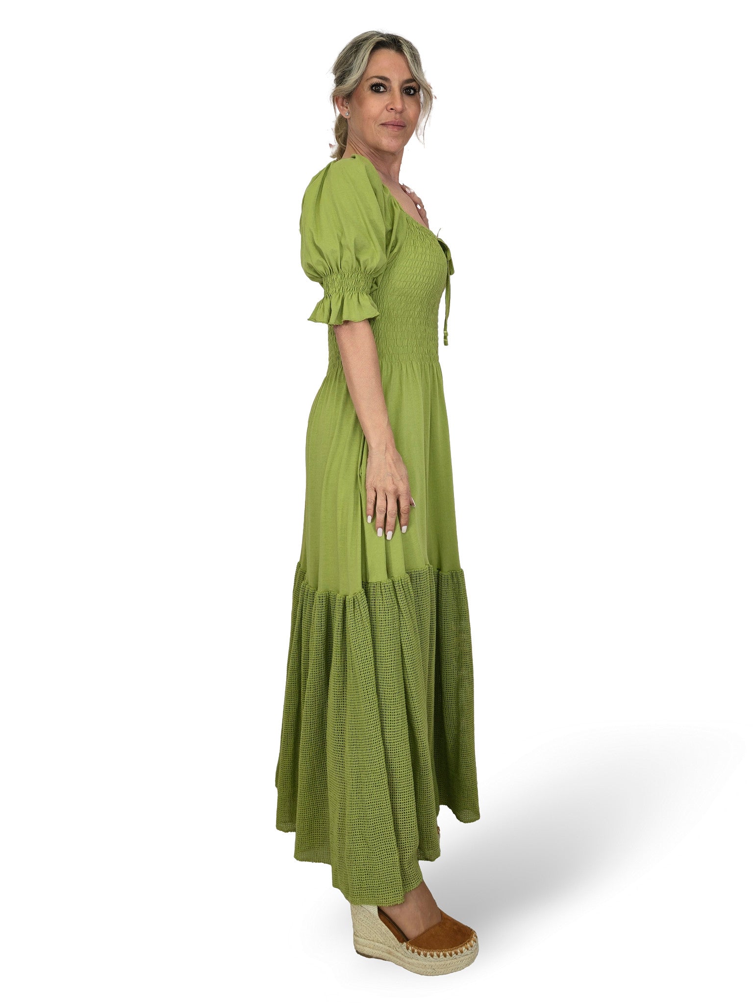 Vestido comprido de malha Ibiza JOT