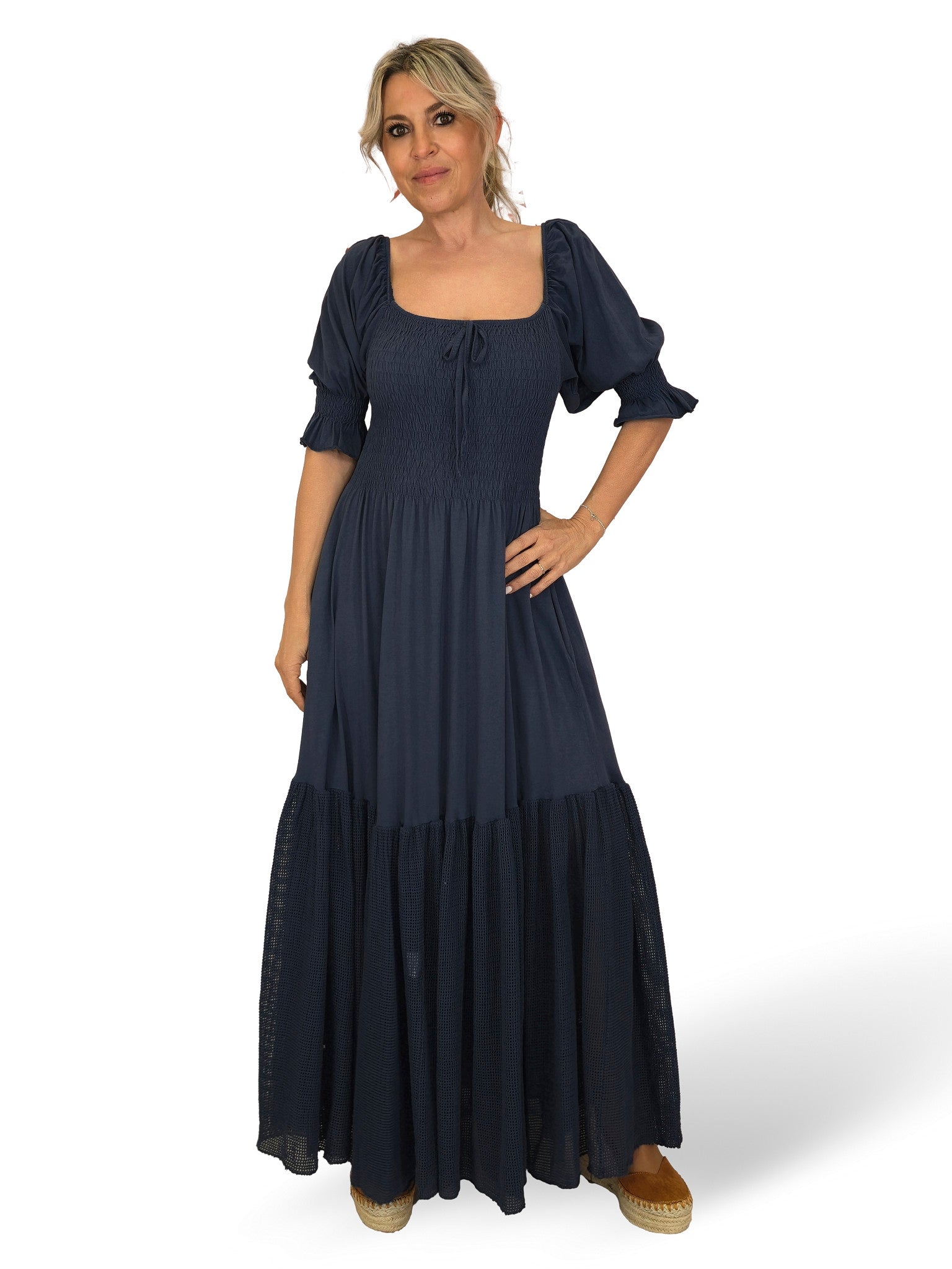 Vestido comprido de malha Ibiza JOT