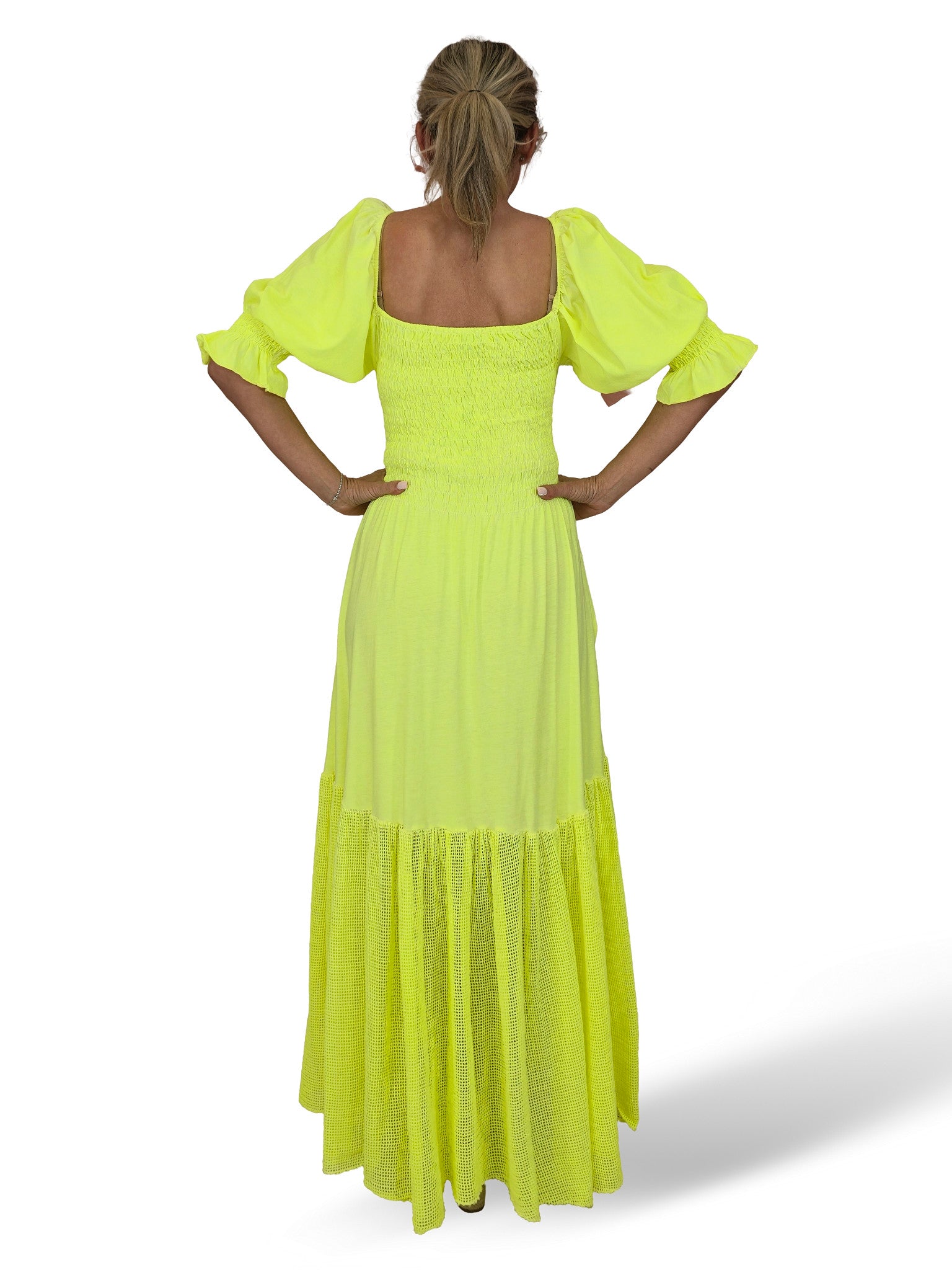 Vestido comprido de malha Ibiza JOT