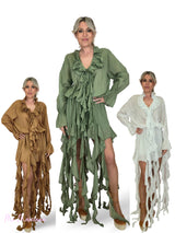 VESTIDO VOLANTES GASA BOAL JOT