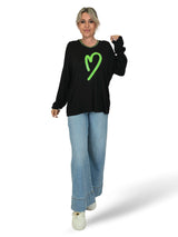 JOT LINEN KNIT JERSEY HEART