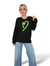 JOT LINEN KNIT JERSEY HEART