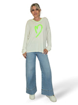 JOT LINEN KNIT JERSEY HEART