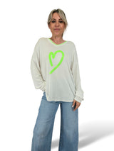 JOT LINEN KNIT JERSEY HEART