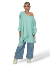 T-SHIRT MAXI ASYMMETRICAL CORTES