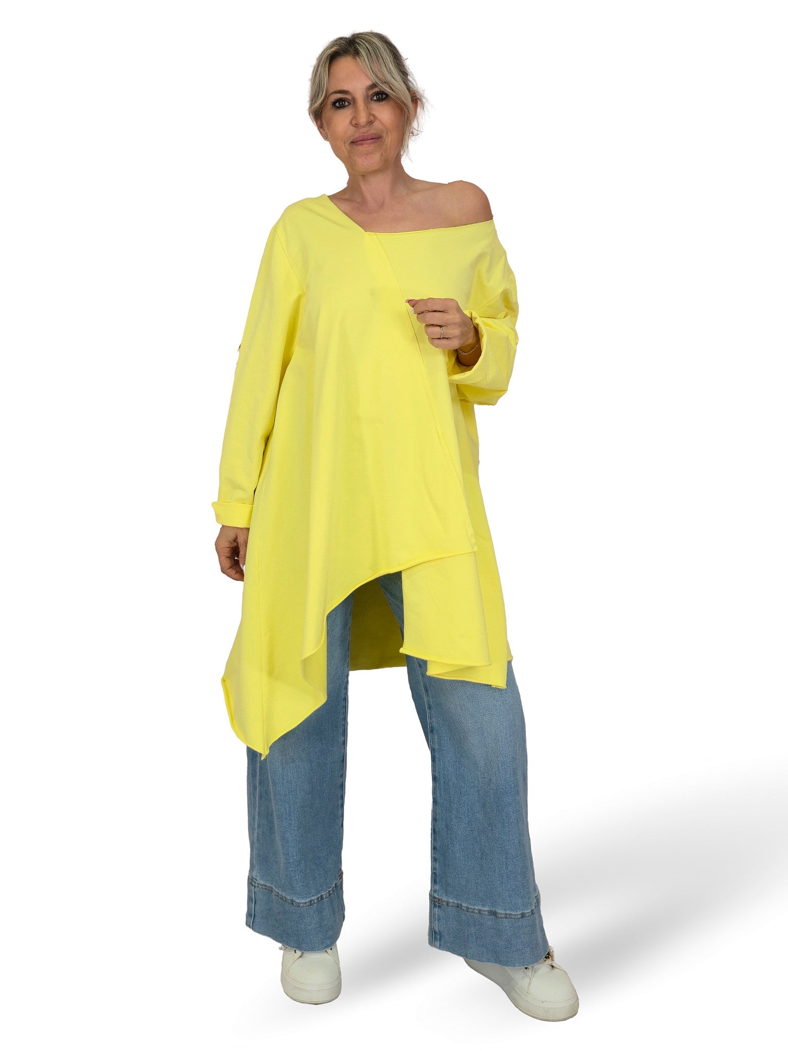 T-SHIRT MAXI ASYMMETRICAL CORTES
