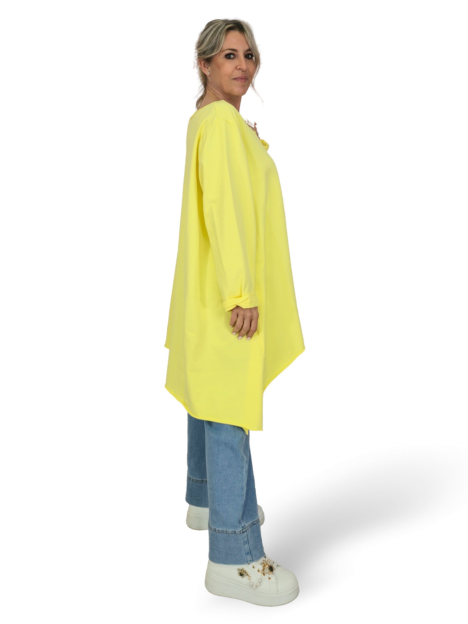 T-SHIRT MAXI ASYMMETRICAL CORTES