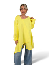 T-SHIRT MAXI ASYMMETRICAL CORTES