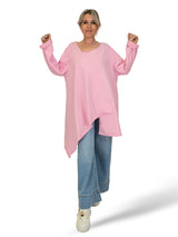 T-SHIRT MAXI ASYMMETRICAL CORTES