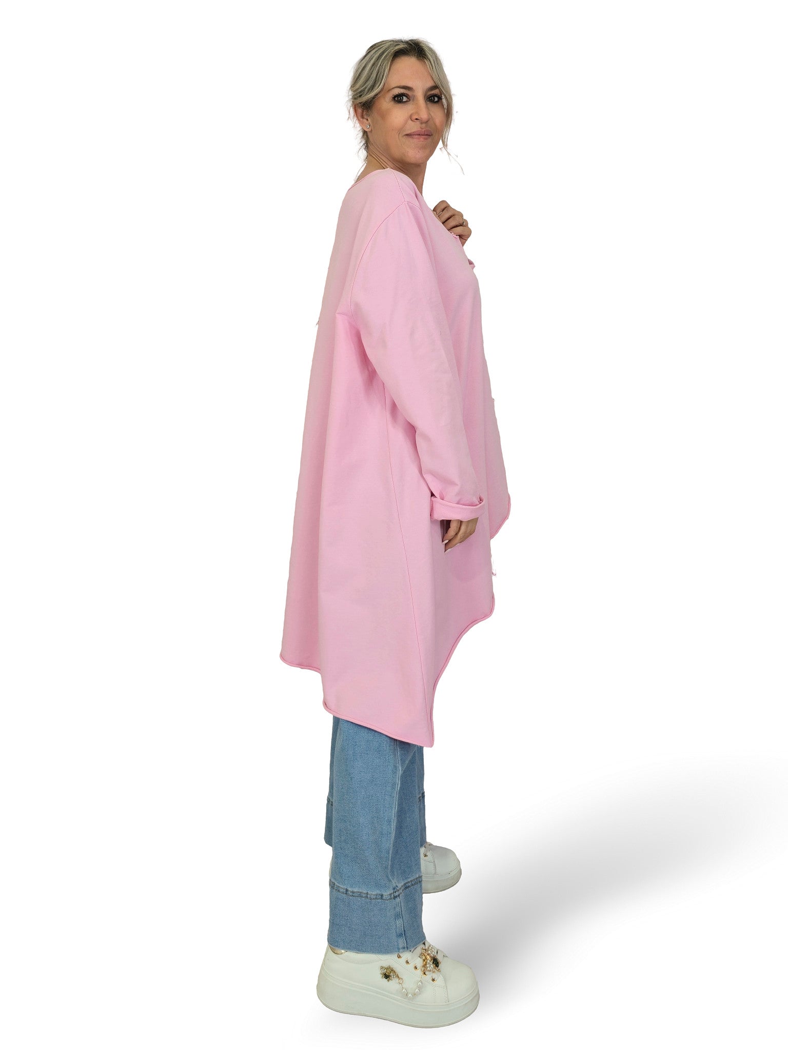 T-SHIRT MAXI ASYMMETRICAL CORTES
