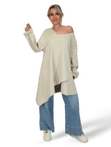 T-SHIRT MAXI ASYMMETRICAL CORTES