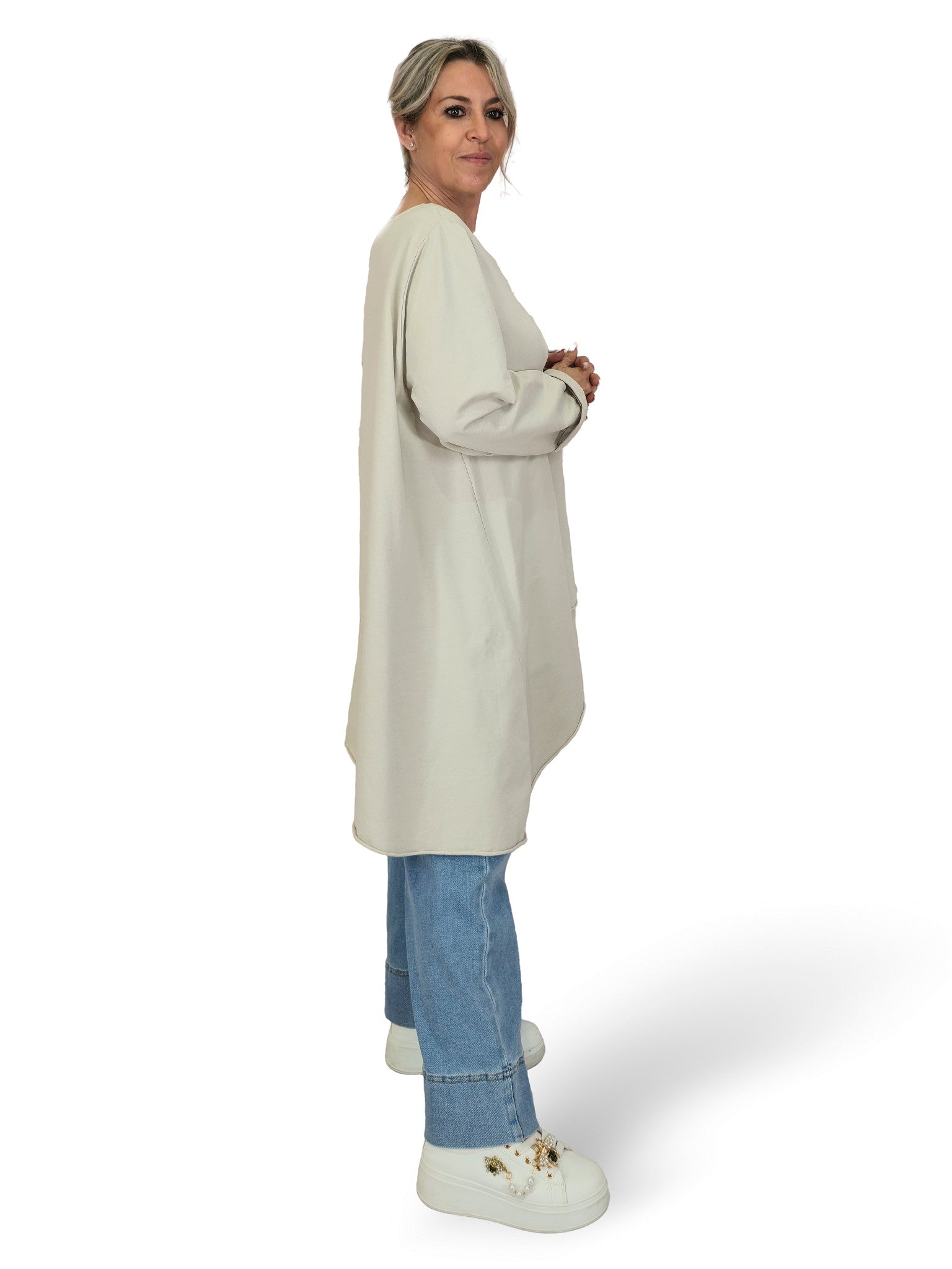 T-SHIRT MAXI ASYMMETRICAL CORTES