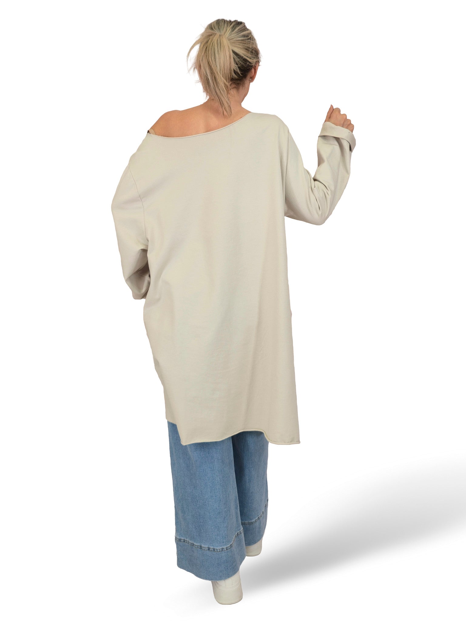 T-SHIRT MAXI ASYMMETRICAL CORTES