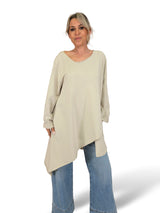T-SHIRT MAXI ASYMMETRICAL CORTES