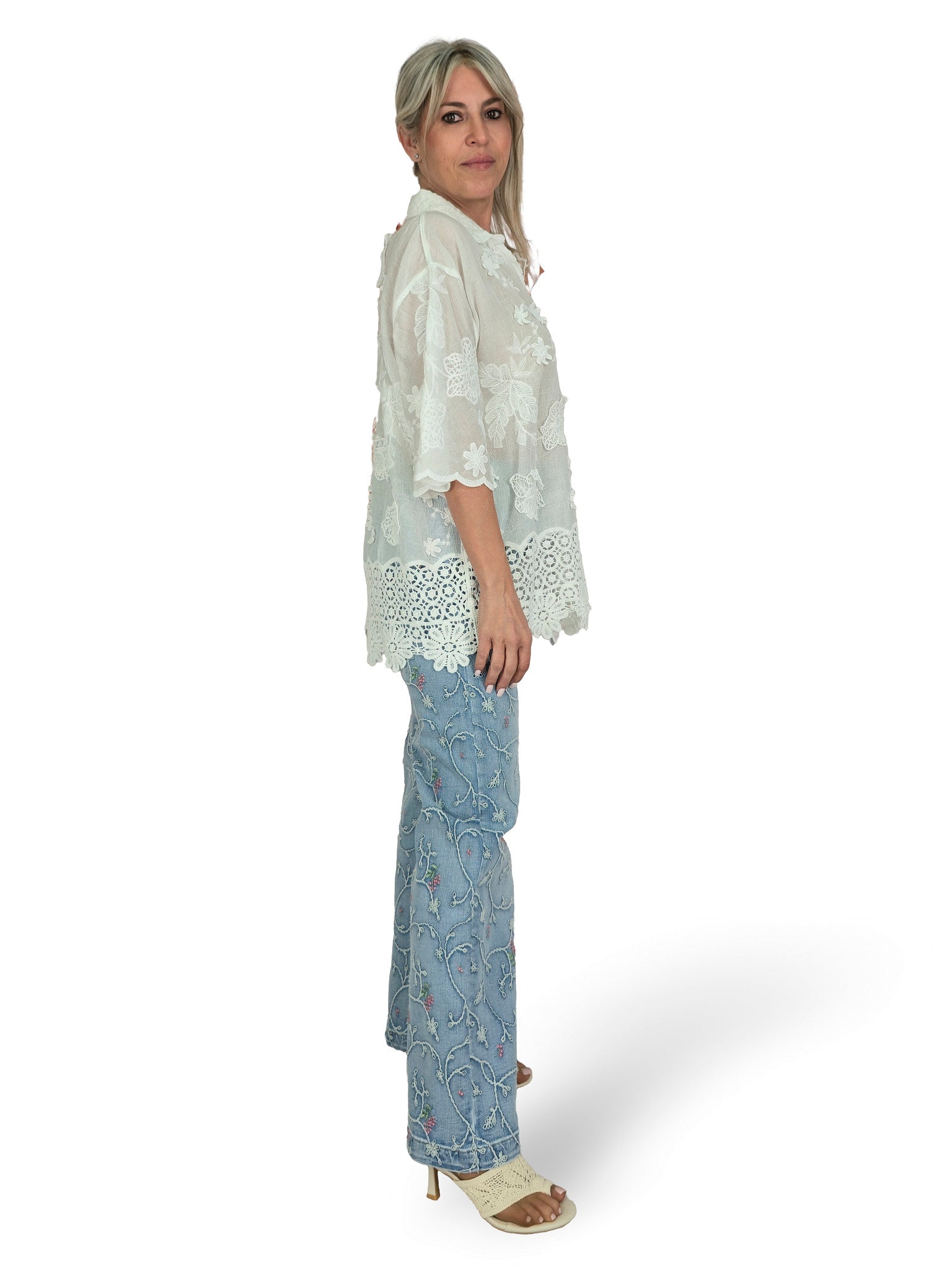 CAMISA GASA BOAL CROCHET  JOT